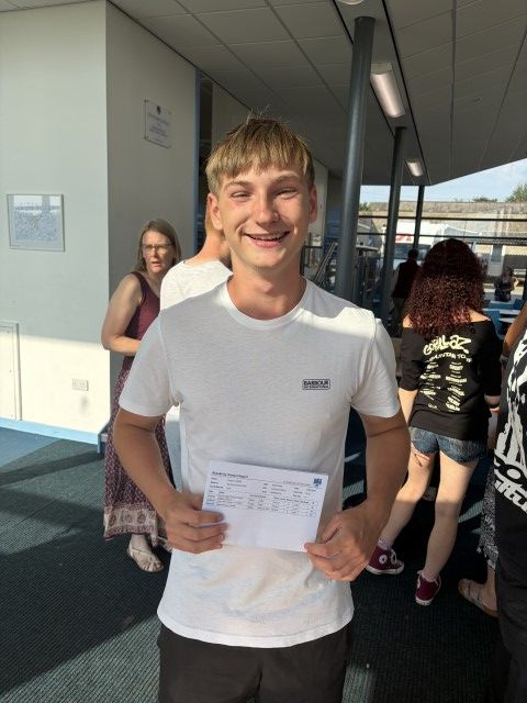 Student with exam results